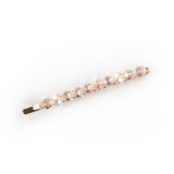 Haarklammer 6-Eck-Perlen rose