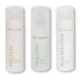 Hairdreams Set mit Protein Shampoo (200 ml), Regeneration Care Pflege (200 ml) und pH&Shine Spray – intensives Pflegeprogramm für geschwächtes Haar mit Aufbauformel, Feuchtigkeit und Glanz