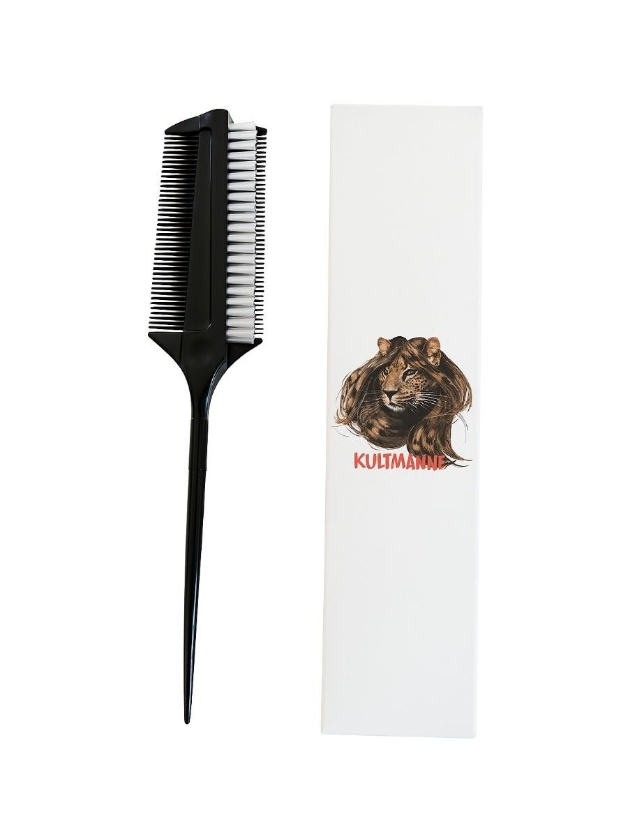 Multifunktionaler Stylingkamm mit feiner Zahnung von Kultmähne – ideal für Sleek-Looks, Hochsteck- & Turnierfrisuren.
