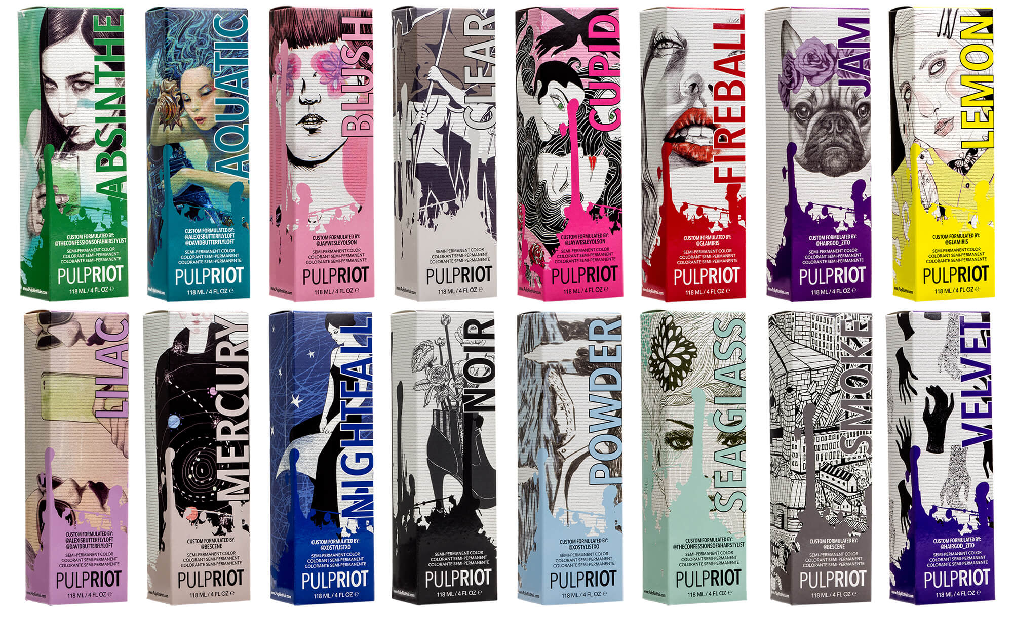 Pulp Riot semi-permanente Haarfarben – lebendige, kreative Farbtöne für intensive, langanhaltende Farbergebnisse und pflegende Farbveredelung – erhältlich im Matuschka Shop