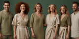 Aveda natürliche Haarpflege Symbolbild mit models in diversen Haarstyles