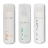 Hairdreams Set mit Protein Shampoo (200 ml), Regeneration Care Pflege (200 ml) und pH&Shine Spray – intensives Pflegeprogramm für geschwächtes Haar mit Aufbauformel, Feuchtigkeit und Glanz