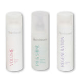 Hairdreams Set bestehend aus Volumen Shampoo (200 ml), Regeneration Care Pflege (200 ml) und pH&Shine Spray (150 ml) – Haarpflege-Trio für mehr Fülle, Regeneration und gesunden Glanz