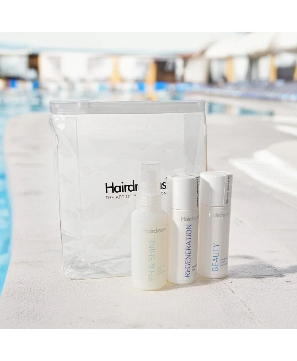 hairdreams reiseset am pool