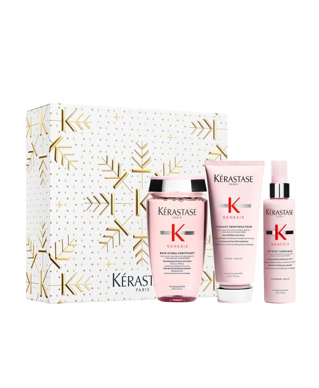 Kérastase Genesis Thermique Trio Holiday Set mit Shampoo, Conditioner und Hitzeschutz