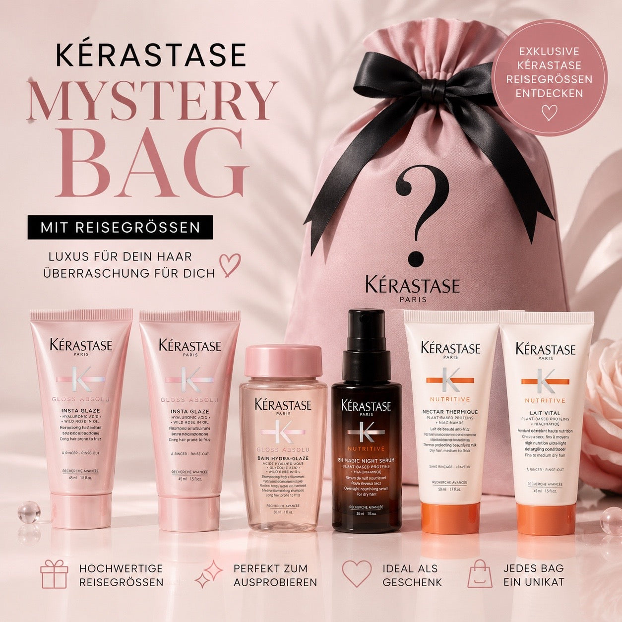 Kerastase-Mystery-Reisegroessen rosa hintergrund