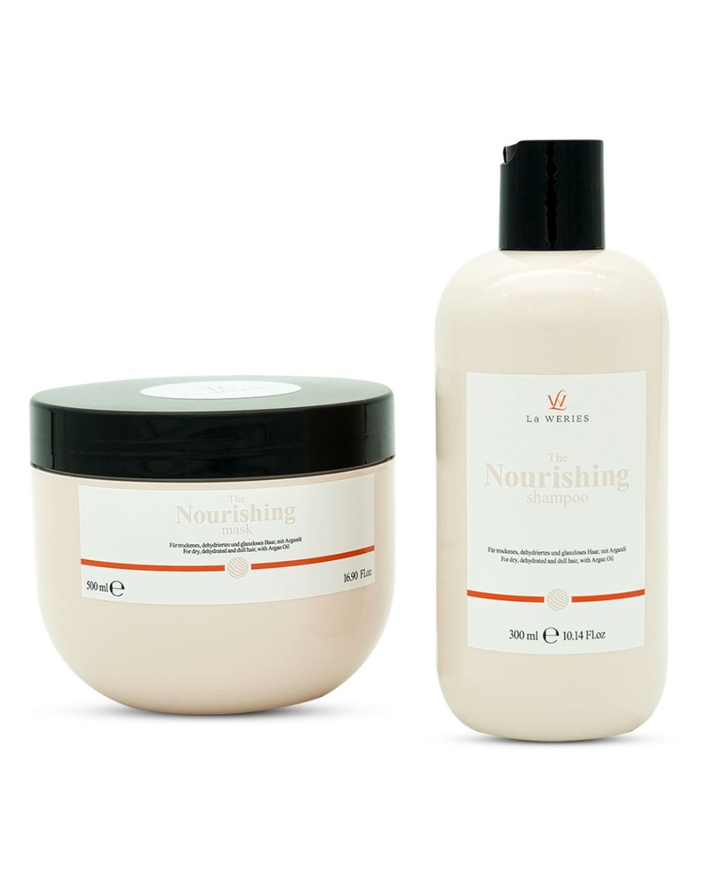 Nourishing Shampoo 300 ml und Nourishing Maske 500 ml