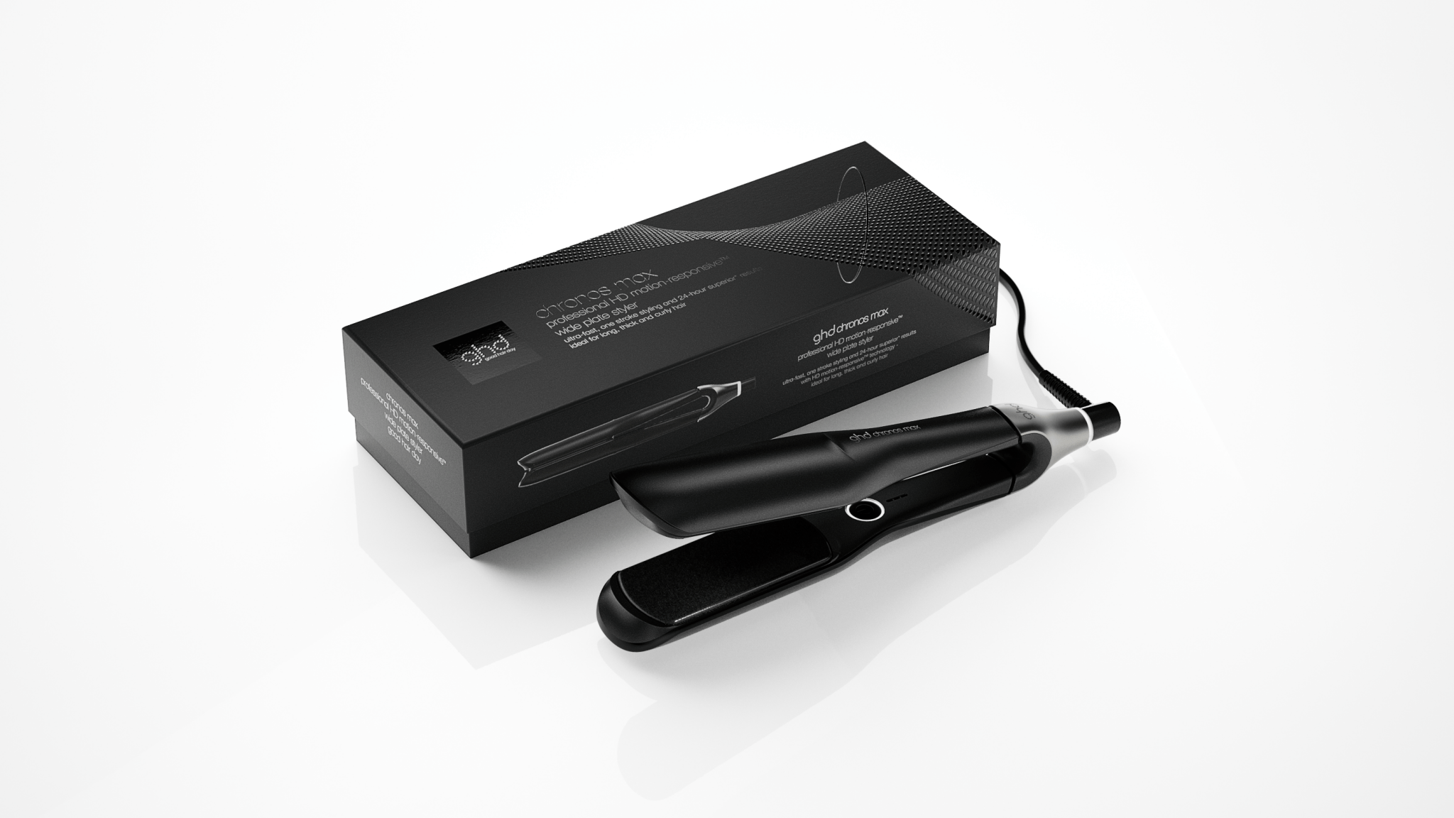  ghd Chronos Max Styler in Schwarz – Glätteisen mit XL-Platten & intelligenter Wärmeanpassung