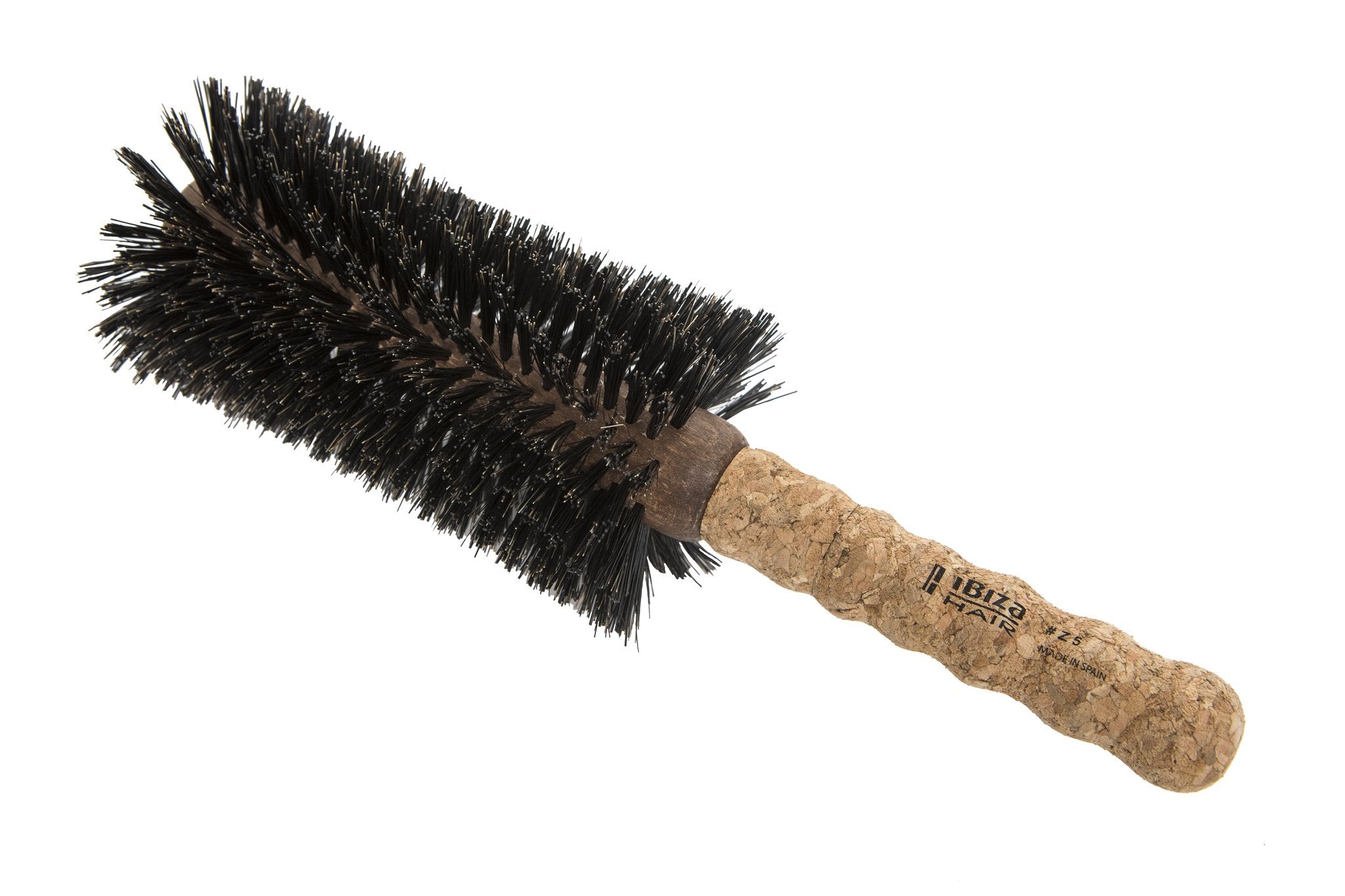 Ibiza Hair Rundbürste mit 80mm Durchmesser aus Kork und Naturborsten