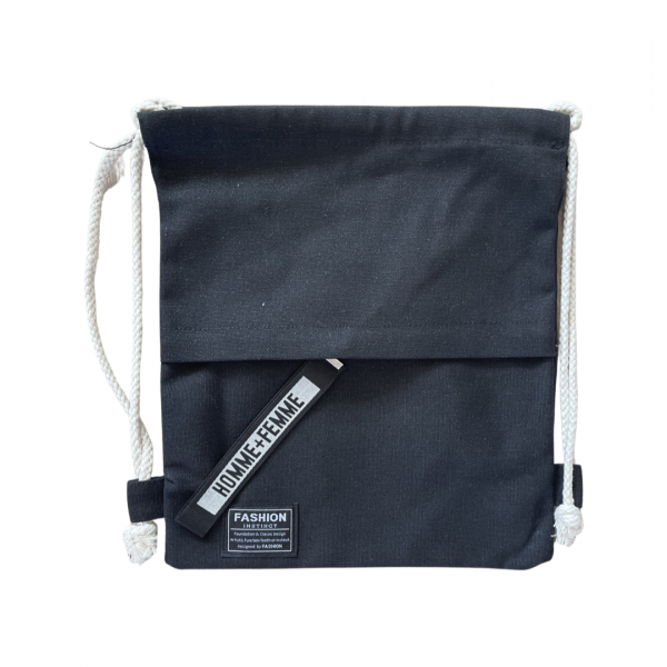 Rucksack / Tasche mit Kordelzug schwarz Fashion Instinct