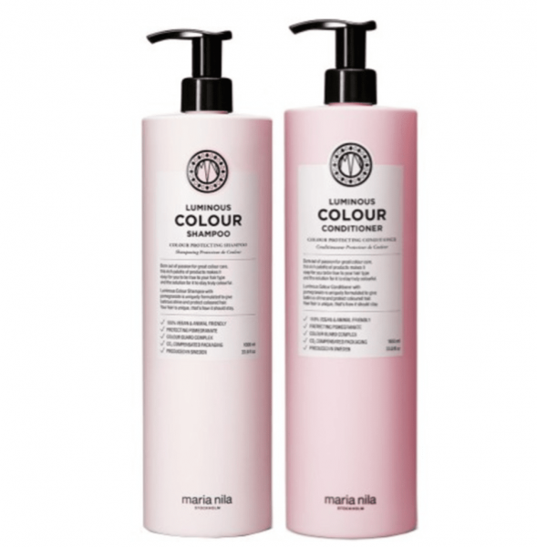 Maria Nila Luminous Colour SET XL Shampoo 1000 ml + Conditioner 1000 ml