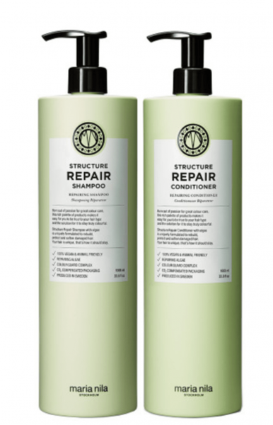 Maria Nila Structure Repair SET XL Shampoo 1000 ml + Conditioner 1000 ml