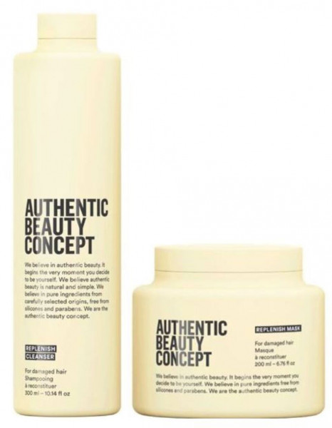Authentic Beauty Concept REPLENISH SET Cleanser + Maske