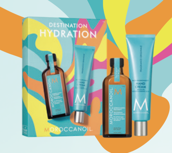 Moroccanoil Destination Hydration Arganöl 100 ml + Handcreme gratis