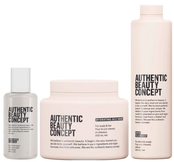 Authentic Beauty Concept SET Bare Cleanser + Jelly Mask + Ingulding Fluid Oil