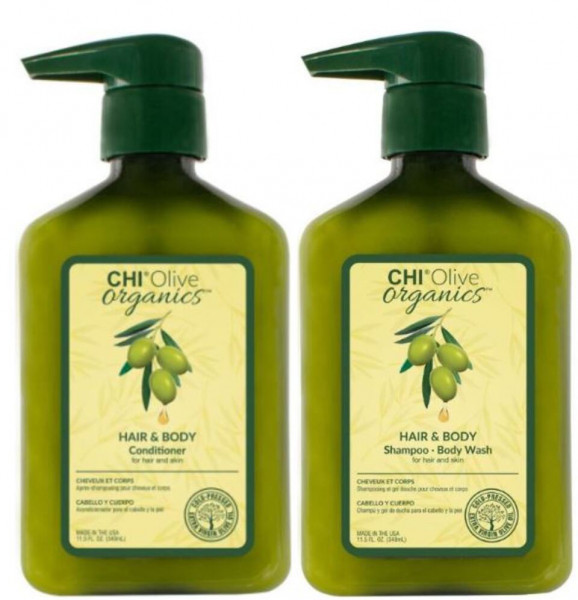 CHI Olive Organics Hair & Body duo SET Shampoo + Conditioner