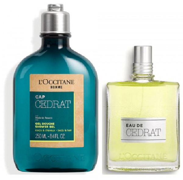 Loccitane Cap Cedrat Duschgel Men 250 ml + Eau de Cedrat 75 ml