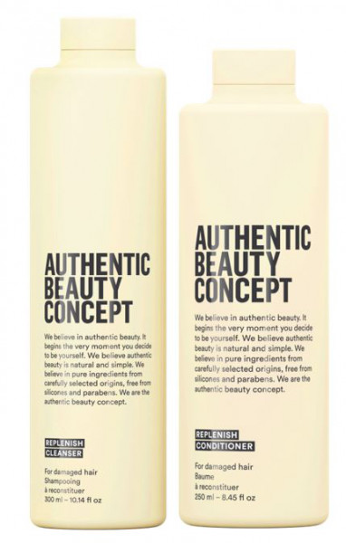 Authentic Beauty Concept REPLENISH SET Cleanser + Conditioner