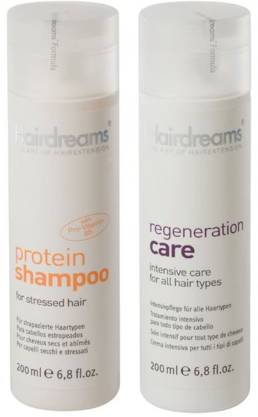 Hairdreams Protein Shampoo 200 ml + Regeneration Care Pflege 200 ml